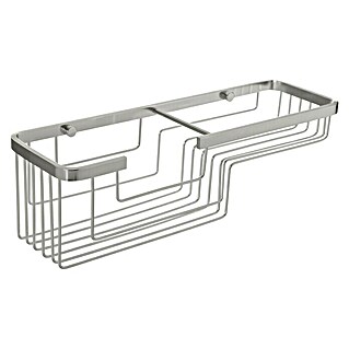 Tatay Aluminium Cesta de baño rectangular (12 x 37 x 11,5 cm, Plateado)