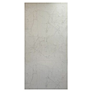 ABT_Tech Wandpaneel (Weißgrau, L x B x S: 2 440 x 1 220 x 3,2 mm, Fliesenoptik Marmor Weiß)