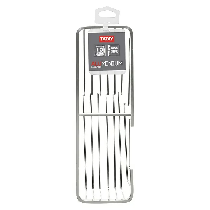 Tatay Aluminium Cesta de baño rectangular - 12 x 37 x 11,5 cm, Cromo - La imagen muestra el escurreplatos Alluminium Collection de Tatay, una solución ideal para la organización de la cocina.