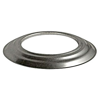 Ofenrohrrosette (Durchmesser: 200 mm, Feueraluminiert, Silber)