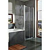 Camargue Vario Eckdusche S32+S37+S39 (80 x 90 x 195 cm, Stärke: 6 mm, Silber)