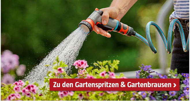 Gartenspritzen und Gartenbrausen