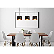Globo Lámpara colgante redonda Bemmo (120 W, Ø x Al: 250 mm x 140 cm, Negro/Dorado, E27) | BAUHAUS