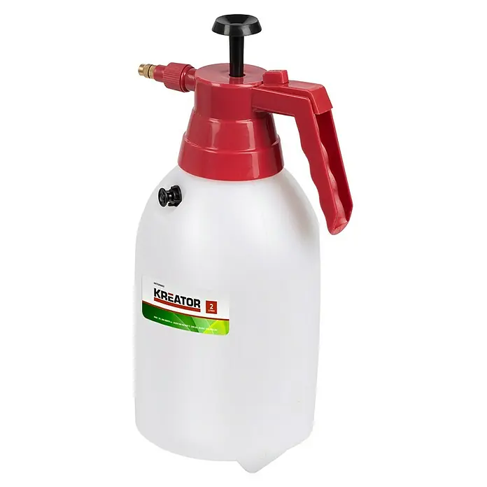 Kreator Pulverizador KRTGR6802 - 2 l, Plástico, Blanco - Pulverizador a presión Kreator con capacidad de 2 litros, perfecto para jardinería y tareas de rociado.