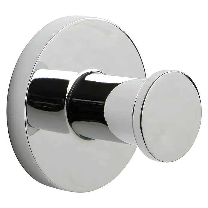 Tatay Colgador Martins - Número de ganchos: 1 ud., Redonda - Este colgador de pared cromado es ideal para baños o pasillos. Ofrece una solución de almacenamiento elegante para toallas y chaquetas.