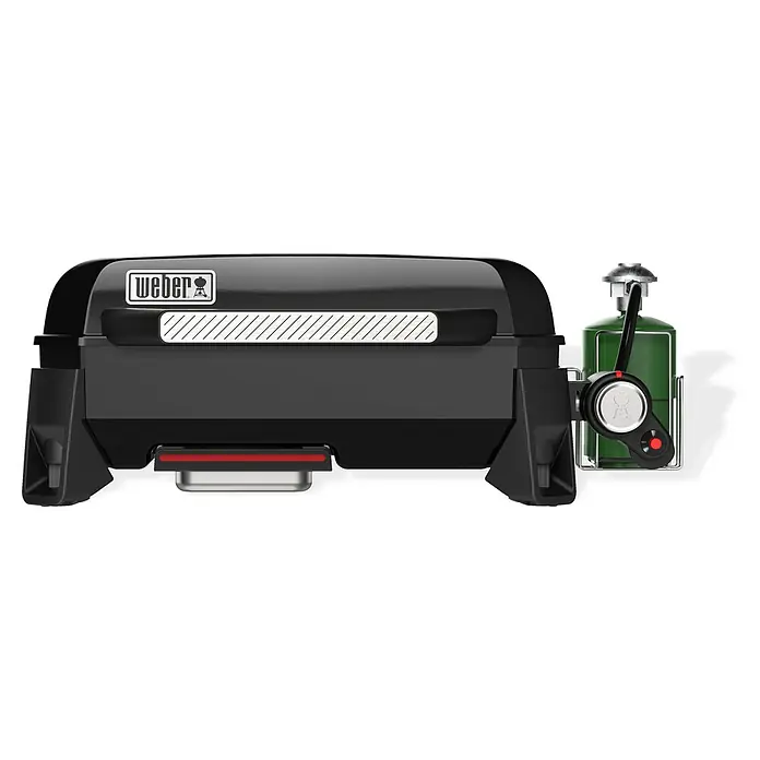 Weber Barbacoa de gas Premium - Superficie de la parrilla (An x Pr): 43 x 41 cm, 3,52 kW, Número de quemadores: 1 ud. - Barbacoa de gas portátil Weber, perfecta para asar sobre la marcha. Compacta y potente.
