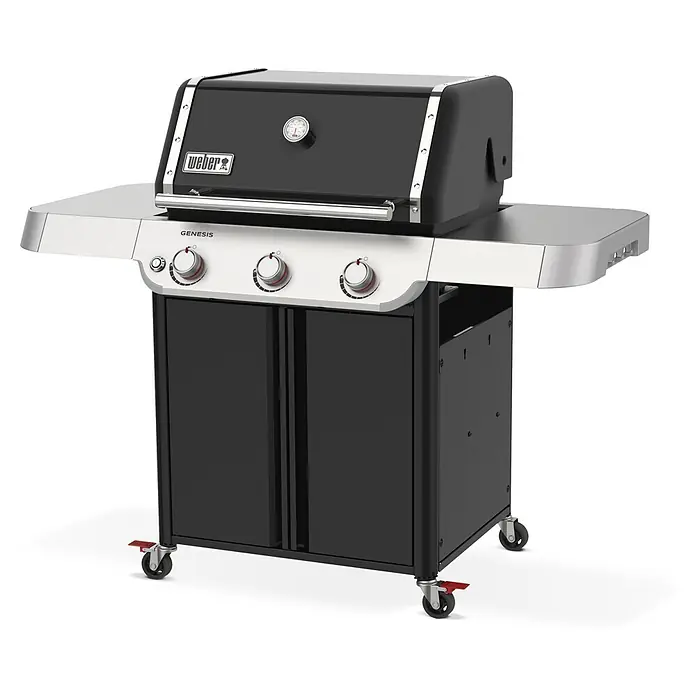 Weber Barbacoa de gas Genesis E-315 - Superficie de la parrilla (An x Pr): 68 x 48 cm, 11,43 kW, Número de quemadores: 3 - La barbacoa de gas Weber Genesis ofrece una gran superficie de cocción y acabados de alta calidad para asados perfectos.