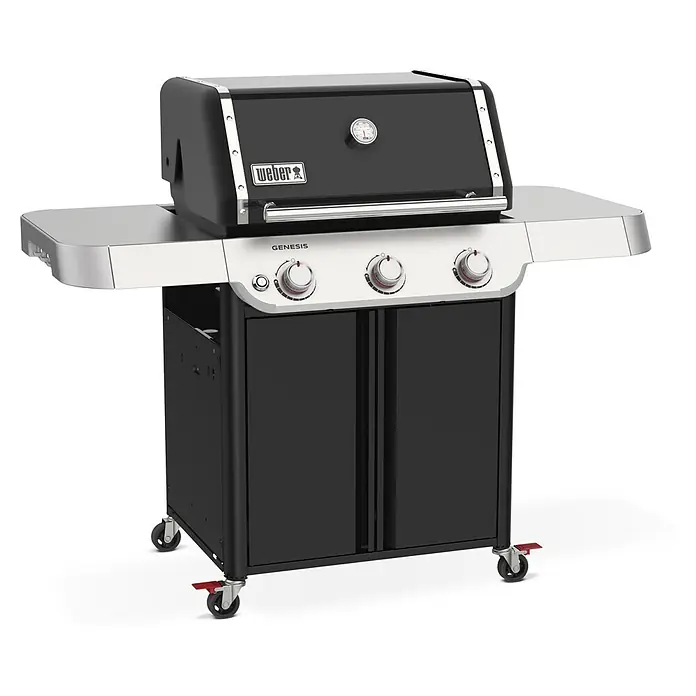 Weber Barbacoa de gas Genesis E-315 - Superficie de la parrilla (An x Pr): 68 x 48 cm, 11,43 kW, Número de quemadores: 3 - Aquí hay una parrilla Weber Genesis con tres quemadores y un diseño elegante, perfecta para cualquier barbacoa.
