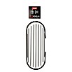 Tatay Aluminium Cesta de baño oval (12 x 30 x 11,5 cm, Negro)