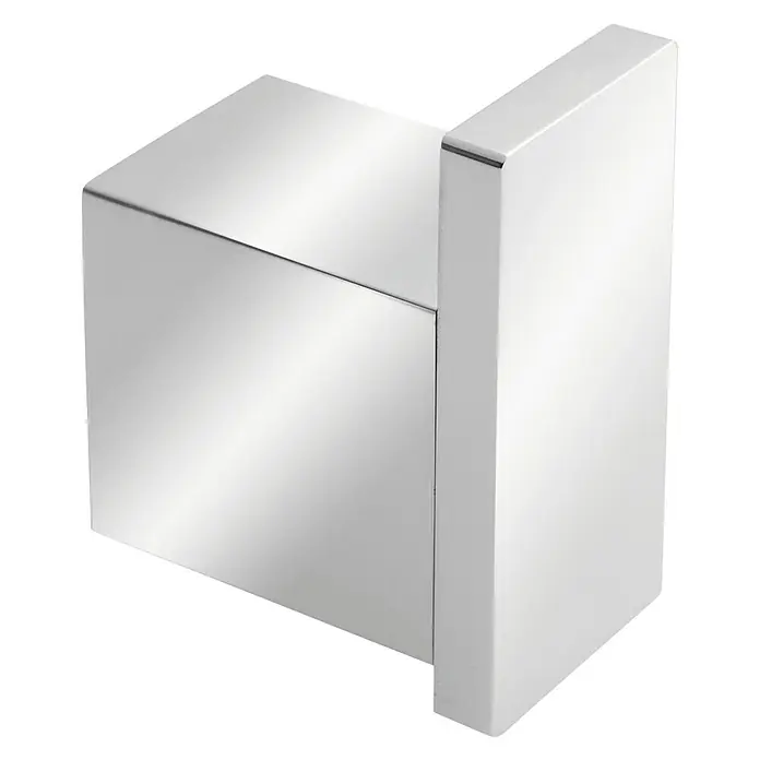 Tatay Oslo Colgador - Número de ganchos: 1 ud. - Toallero de metal brillante y moderno con forma de cubo para baño o cocina para un almacenamiento elegante de toallas y trapos.