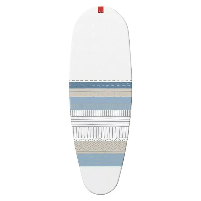 Rayen Funda para tabla de planchar Clip Premium Rayas 130 - Específico para: Planchado ropa - Funda de tabla de planchar con elegante diseño en azul y beige para un planchado fácil y eficaz.