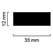 Schnitzleiste (2,4 m x 1,2 cm x 3,3 cm, Kiefer)