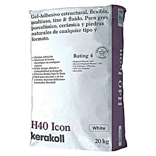 Kerakoll Cemento cola H40 Icon (20 kg, Blanco)