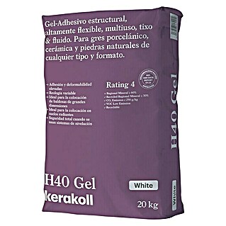 Kerakoll Cemento cola H40 Gel (20 kg, Blanco)