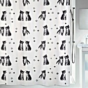Spirella Cortina de baño textil Kitty (An x Al: 180 x 200 cm, Blanco)
