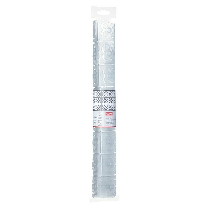 Tatay Alfombra antideslizante para ducha angular BCN (48 x 48 cm, PVC, Translúcido)