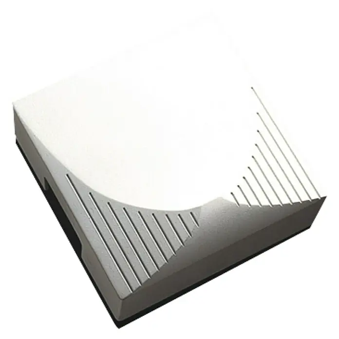 Dinuy Timbre con hilos Onix - 230 V - Ilustración de una sección transversal de un panel insonorizado, que muestra múltiples capas para la reducción del ruido.