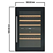 Respekta Weinkühlschrank Bruno (Einbaugerät, L x B x H: 56,3 x 59 x 88,5 cm, Schwarz) | BAUHAUS