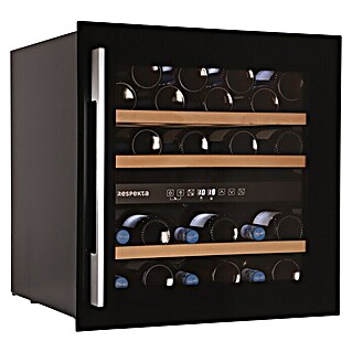 Respekta Weinkühlschrank Paolo (Einbaugerät, L x B x H: 56,3 x 59 x 59,5 cm, Schwarz)