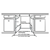 Respekta Einbaugeschirrspüler GSP 60 V (Geeignet für: 12 Maßgedecke, Wasserverbrauch pro Durchlauf: 11 l, 55 x 59,8 x 81,5 cm) | BAUHAUS