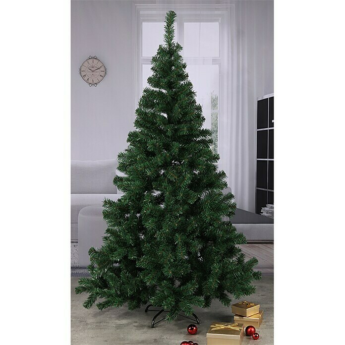 Künstlicher Weihnachtsbaum (Höhe: 180 cm, Mit Standfuß, 560 Zweige, Grün)