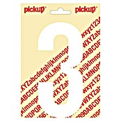 Pickup Aufkleber (Motiv: 3, Weiß, Höhe: 150 mm)