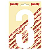Pickup Etiqueta adhesiva (Motivo: 3, Blanco, Altura: 150 mm)