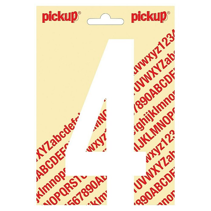 Pickup Aufkleber (Motiv: 4, Weiß, Höhe: 150 mm)