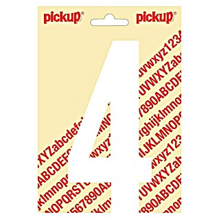 Pickup Naljepnica (Motiv: 4, Bijele boje, Visina: 150 mm)