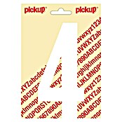 Pickup Sticker (Motief: 4, Wit, Hoogte: 150 mm)