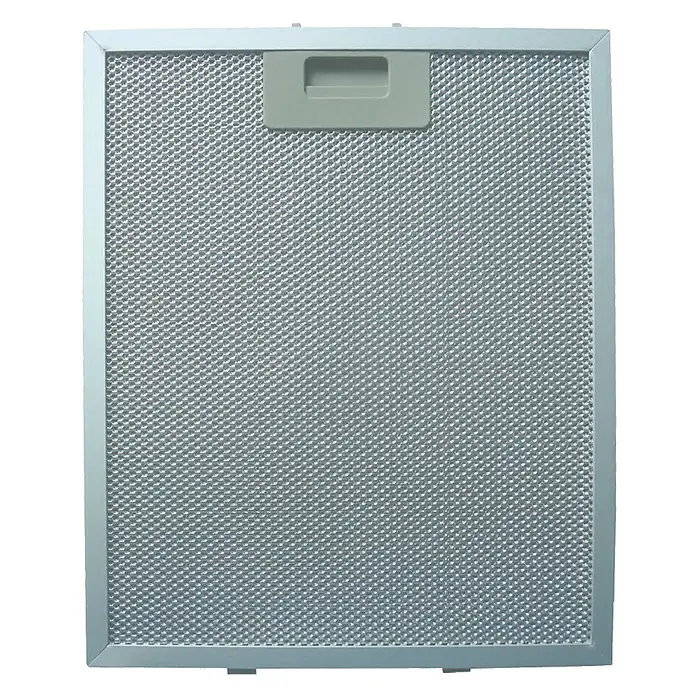 Respekta Fettfilter MIZ 1259 IXCN - Metall, 2 Stk., Passend für: Respekta Dunstabzugshaube CH 1259 IXCN - Bild eines Dunstabzugshaubenfilters mit einer feinen Metallgewebestruktur und einem Griff für einfachen Austausch.