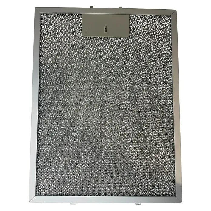 Respekta Fettfilter MIZ 0088Metall, 1 Stk. - Bild einer Dunstabzugshaubenfilterpatrone mit Metallrahmen und wabenförmiger Struktur für effektive Fettfilterung.