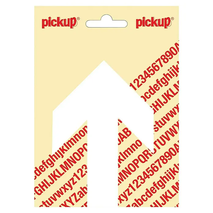 Pickup Aufkleber - Motiv: Pfeil, Weiß - Aufkleberbogen mit Buchstaben und Zahlen von Pickup für Beschriftungen aller Art.