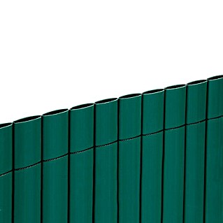 Ocultación Cañizo PVC doble cara (Verde, 5 x 1,5 m, PVC)