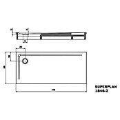 Kaldewei Duschwannen-Set Superplan (L x B: 80 x 170 cm, Stahl, Weiß, Wannenträger) | BAUHAUS