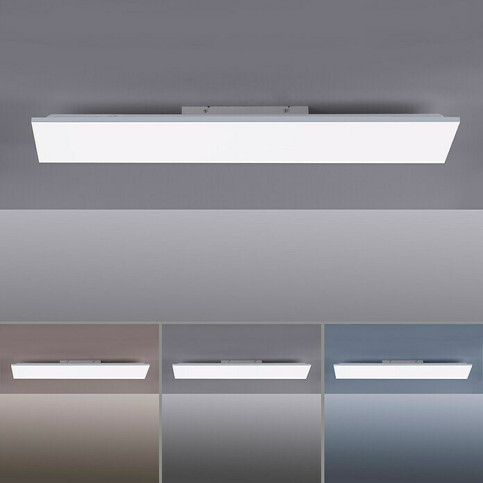 Just Light LED-Panel ELEONORA (32 W, L x B x H: 100 x 25 x 6,2 cm, Weiß, Mehrfarbig) | BAUHAUS