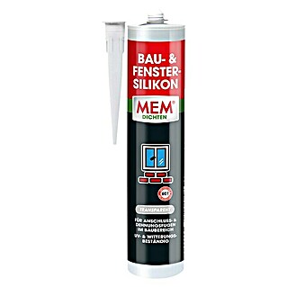 MEM Bau- & Fenstersilikon (Transparent, 300 ml)