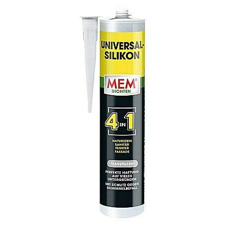 MEM Universal-Silikon 4in1 (Transparent, 300 ml)