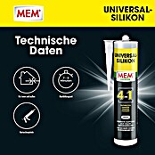 MEM Universal-Silikon 4in1 (Weiß, 300 ml) | BAUHAUS