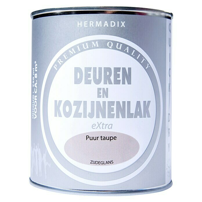 Hermadix Lak voor kozijnen en deuren (Zijdeglans, 750 ml, Puur taupe) | BAUHAUS