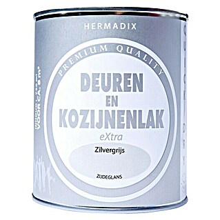 Hermadix Lak voor kozijnen en deuren (Zijdeglans, 750 ml, Zilvergrijs)