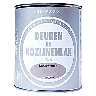Hermadix Lak voor kozijnen en deuren (Zijdeglans, 750 ml, Donker taupe)