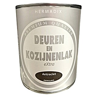 Hermadix Lak voor kozijnen en deuren (Zijdeglans, 750 ml, Antraciet)