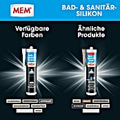 MEM Silikon Bad- & Sanitär-Silikon (Weiß, 300 ml) | BAUHAUS