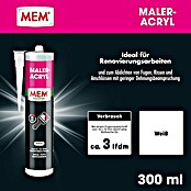 MEM Maleracryl (Weiß, 300 ml)