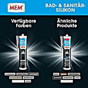 MEM Silikon Bad- & Sanitär-Silikon (Silbergrau, 300 ml) | BAUHAUS