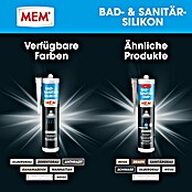 MEM Silikon Bad- & Sanitär-Silikon (Transparent, 300 ml) | BAUHAUS