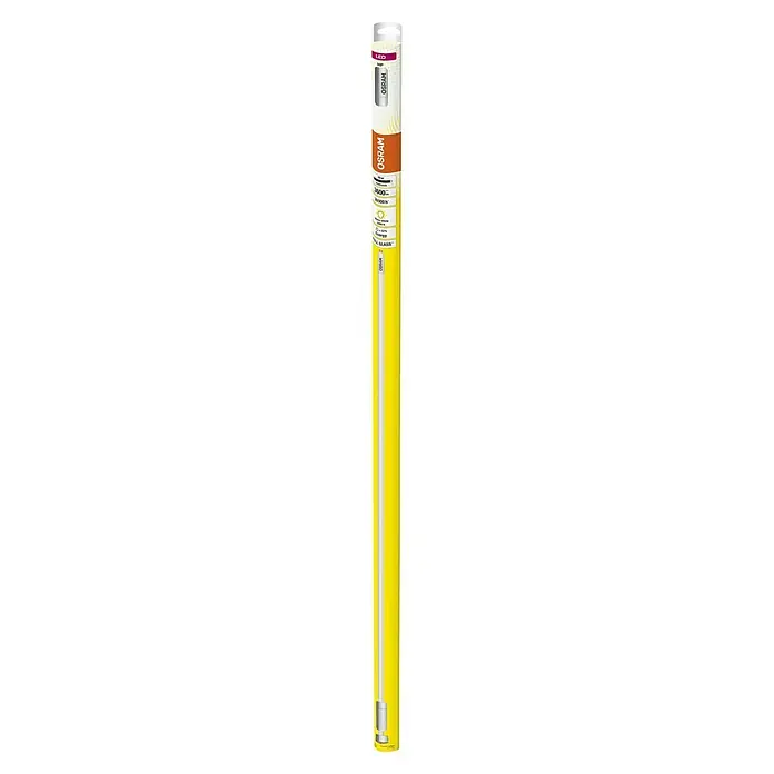 Osram LED-Röhre T5 - Länge: 116,3 cm, Warmweiß, 26 W, 3.600 lm, G5 - LED-Röhre der Marke OSRAM. Die Hybridlampe ist in einer gelben Verpackung verpackt und ist sowohl für LED- als auch für konventionelle Vorschaltgeräte geeignet.
