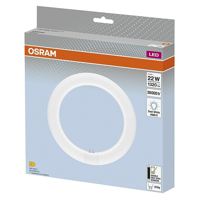 Osram LED-Röhre LED TUBE T9 EM (Länge: 21,2 cm, Kaltweiß, 11 W, 1 320 lm, G10q) | BAUHAUS