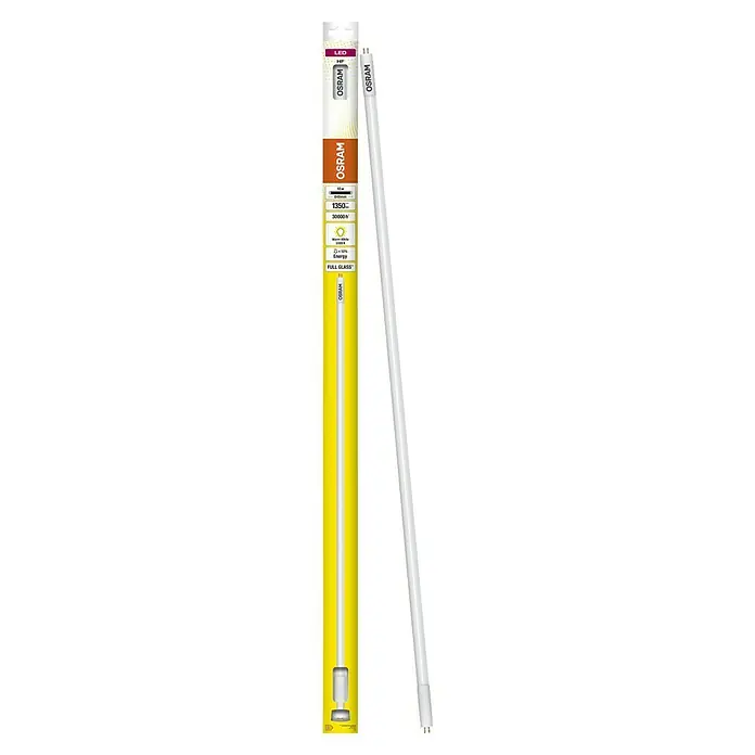 Osram LED-Röhre T5 - Länge: 86,3 cm, Warmweiß, 10 W, 1.350 lm, G5 - Ein langes OSRAM LED HF Leuchtmittel mit 1350 Lumen, warmweißem Licht und einer Lebensdauer von 30000 Stunden in gelber Verpackung.